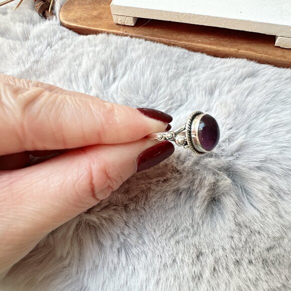 New Sterling Silver Amethyst Ring - Picture 4 of 5